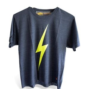 ✨Aviator Nation Bolt Boyfriend Tee in Charcoal Black Size Large